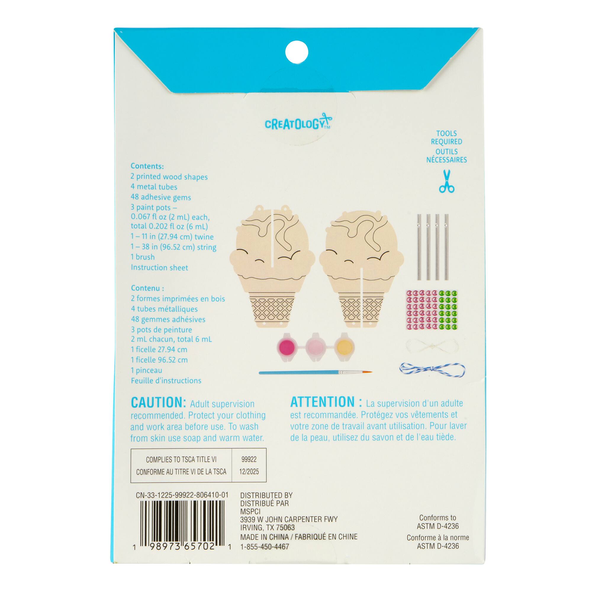 Summer Ice Cream Wind Chime Craft Kit by Creatology™